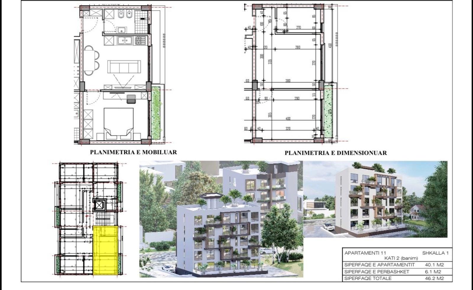 Квартира 1+1, продаж, Малі і Робіт, Дуррес, 46.2 м² — фото 2 з 13