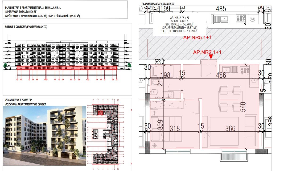 Shitet Apartament 1+1 | Ndërtim i Ri, Pranë Detit