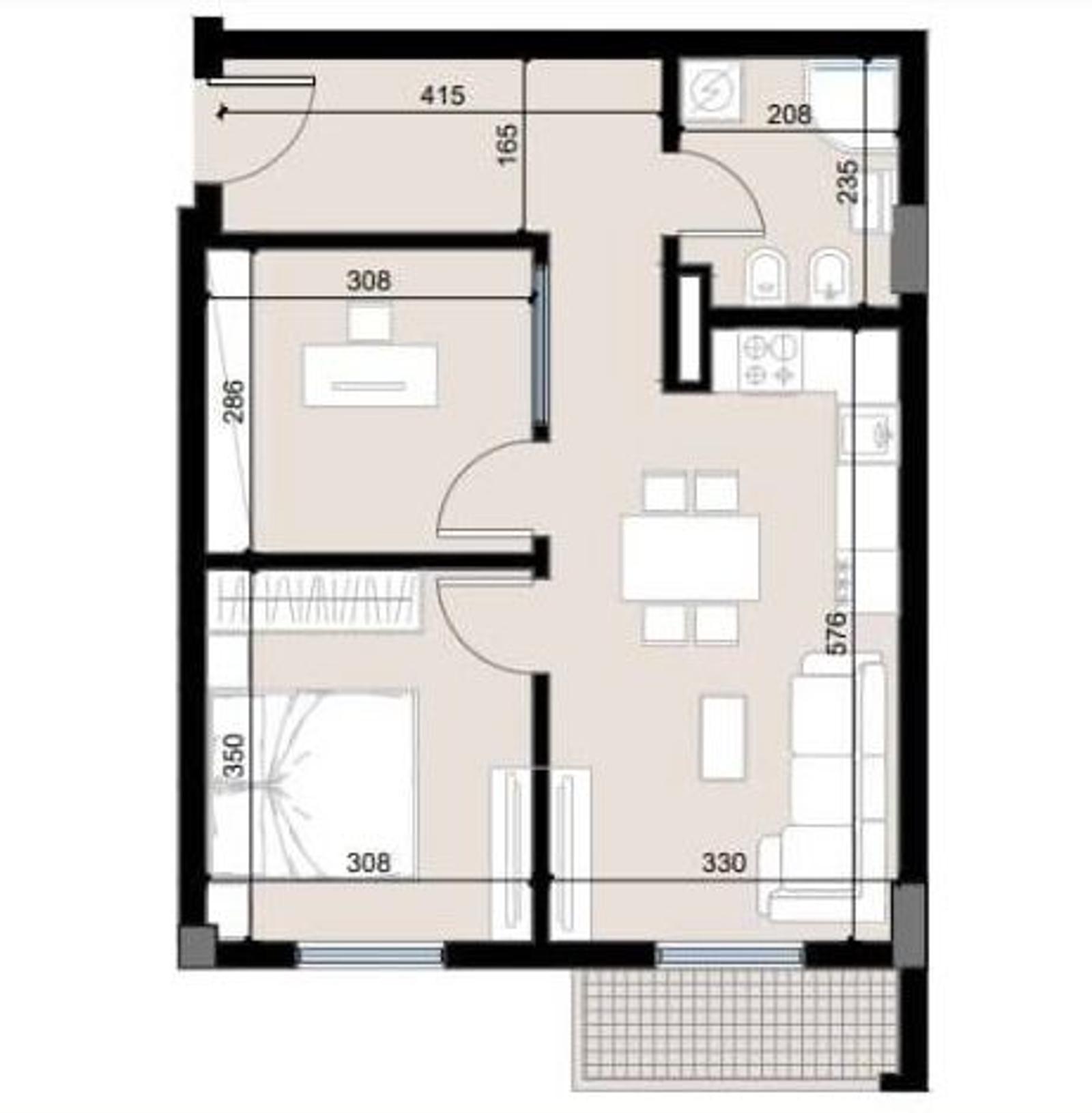 Wohnung 2+1 zum Kauf in Golem, Durrës, 71.5 m², Neubau — Foto 5 von 5