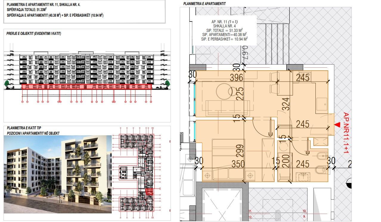 Shitet Apartament 1+1 | Ndërtim i Ri, Pranë Detit