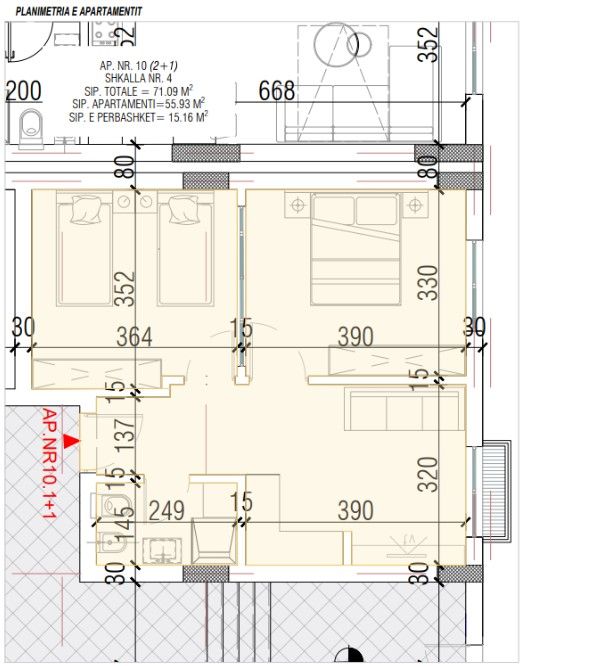 Shitet Apartament 2+1 | Ndërtim i Ri, Pranë Detit