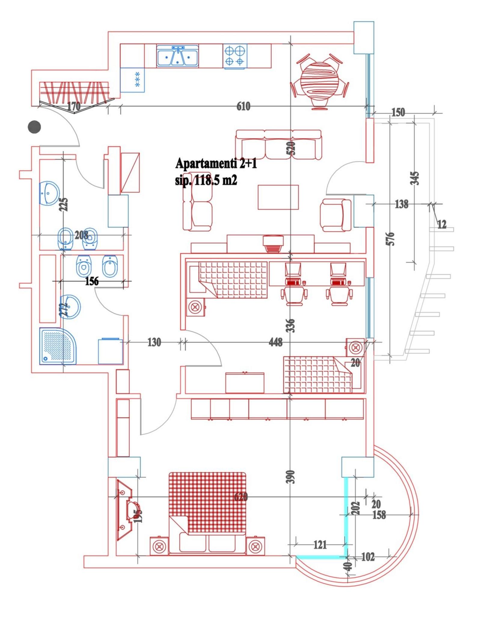 Wohnung 2+1 zum Kauf in Stadtzentrum, Durrës, 118.5 m², Neubau — Foto 8 von 8