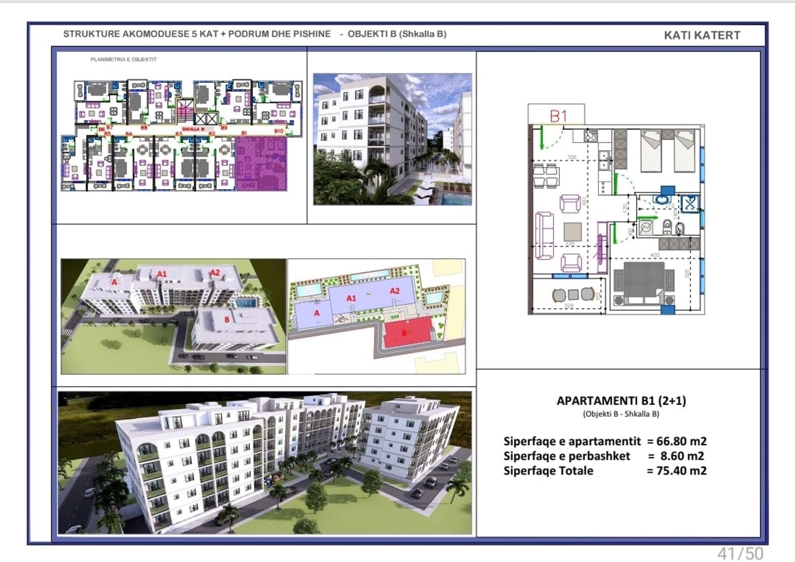Wohnung 2+1 zum Kauf in Golem, Durrës, 75.4 m², Neubau — Foto 1 von 3