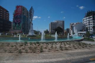 Fountains on the Zogu i Zi roundabout, Tirana — albinfo
