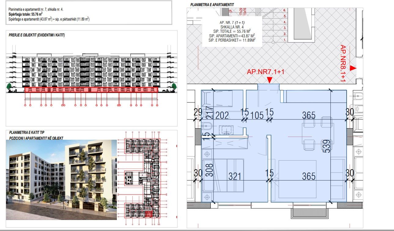 Shitet Apartament 1+1 | Ndërtim i Ri, Pranë Detit