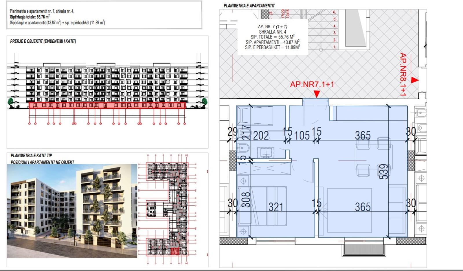 Wohnung 1+1 zum Kauf in Golem, Durrës, 56 m², nah am Meer — Foto 2 von 4