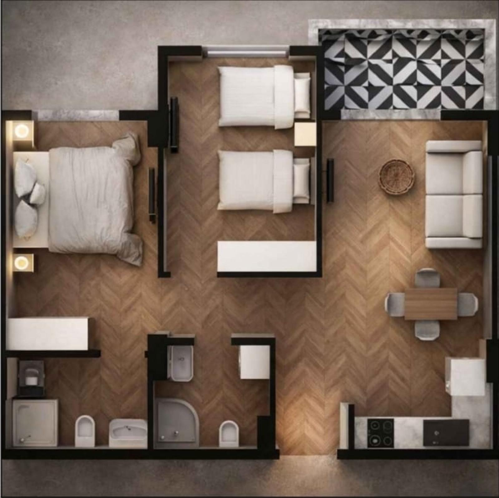 Wohnung 1+1 zum Kauf in Qerret, Durrës, 34 m², Neubau — Foto 3 von 19