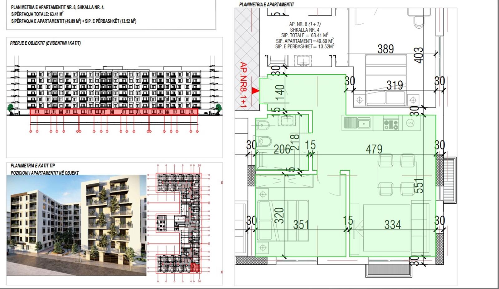 Wohnung 1+1 zum Kauf in Golem, Durrës, 63 m², nah am Meer — Foto 2 von 4