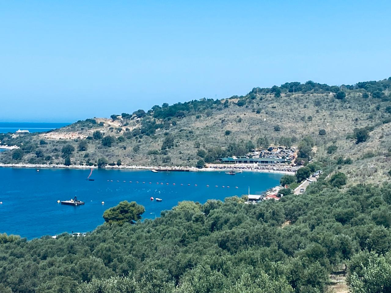 The bay of Gjiri i Hartës between Sarandë and Ksamil, Albania — EB1508