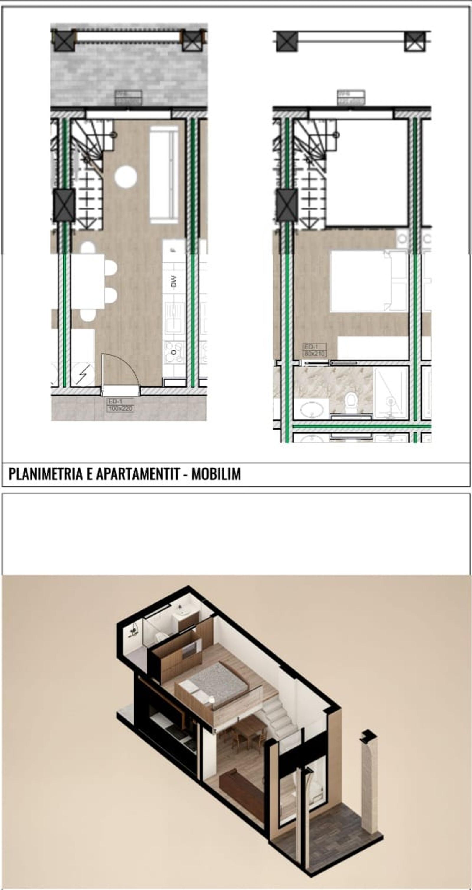 Appartamento 1+1, in vendita, Mali i Robit, Durazzo, 51.9 m², nuova costruzione — foto 2 di 7
