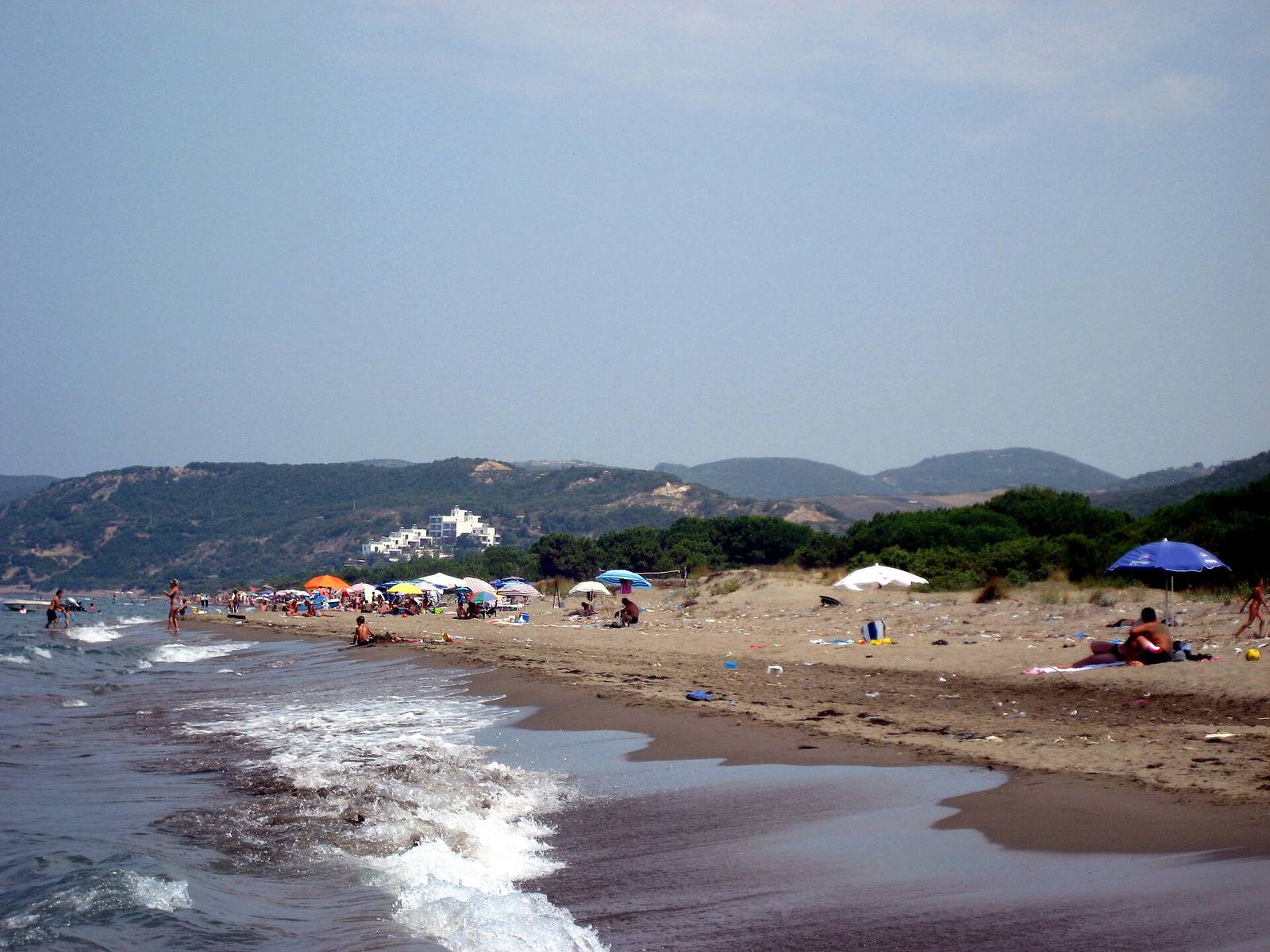 Spille beach with the coastal hills behind, Albania