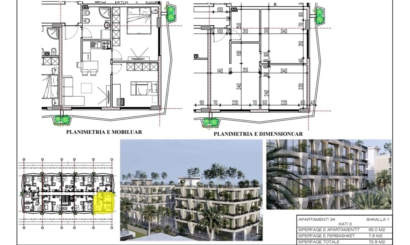 Wohnung 1+1 zum Kauf in Spille, Durrës, 65.3 m², Neubau — Foto 4 von 10