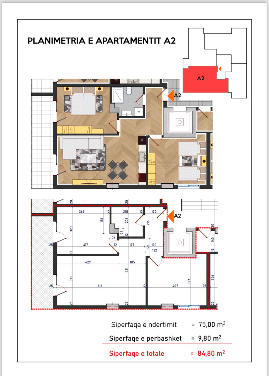 Shitet Apartament 2+1 | Plazh Iliria, Durrës