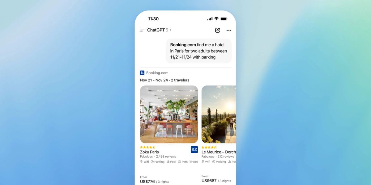 OTAs are now integrated into ChatGPT