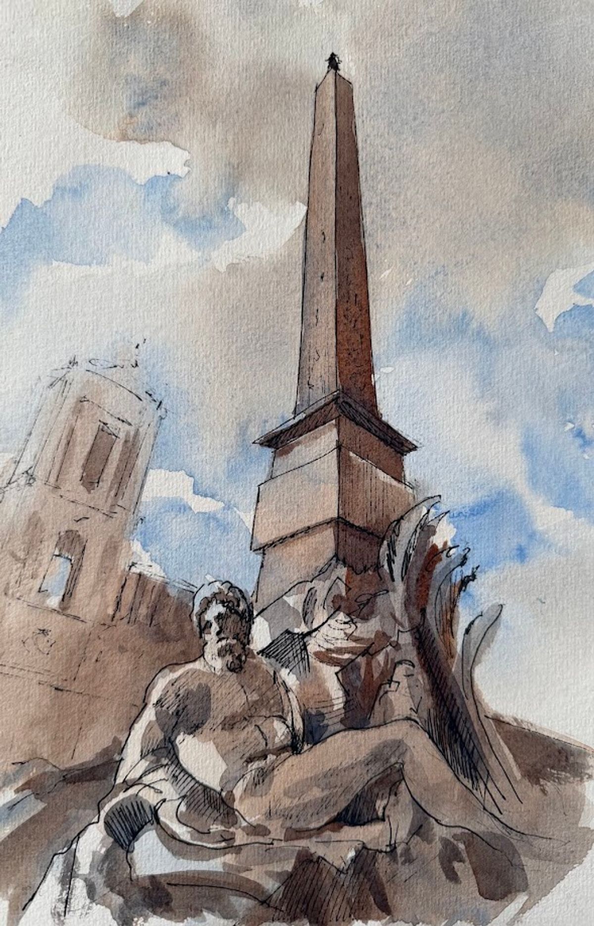 Example work from Architecture Sketching II