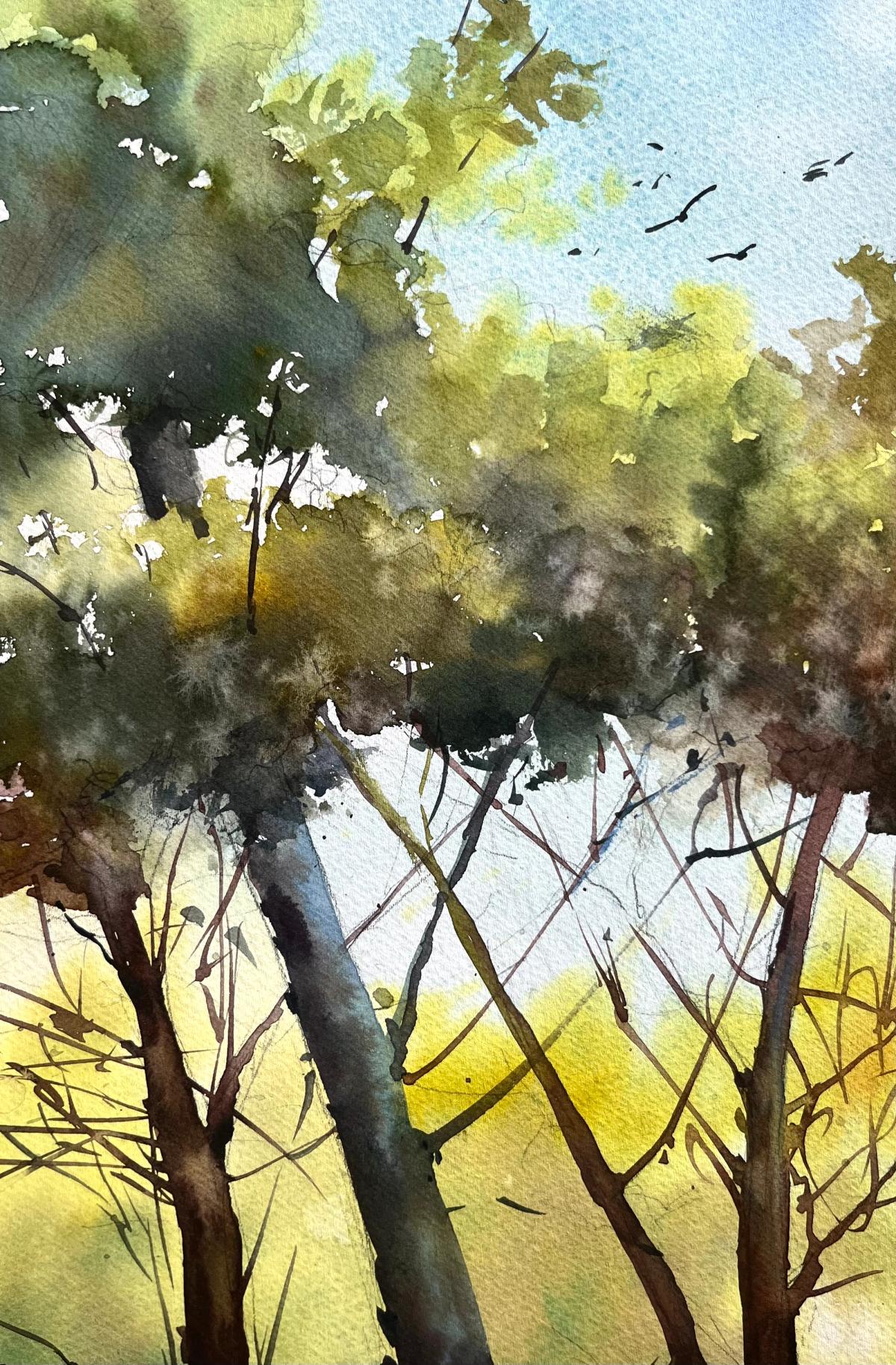 Student work from Trees and Forest in Watercolor
