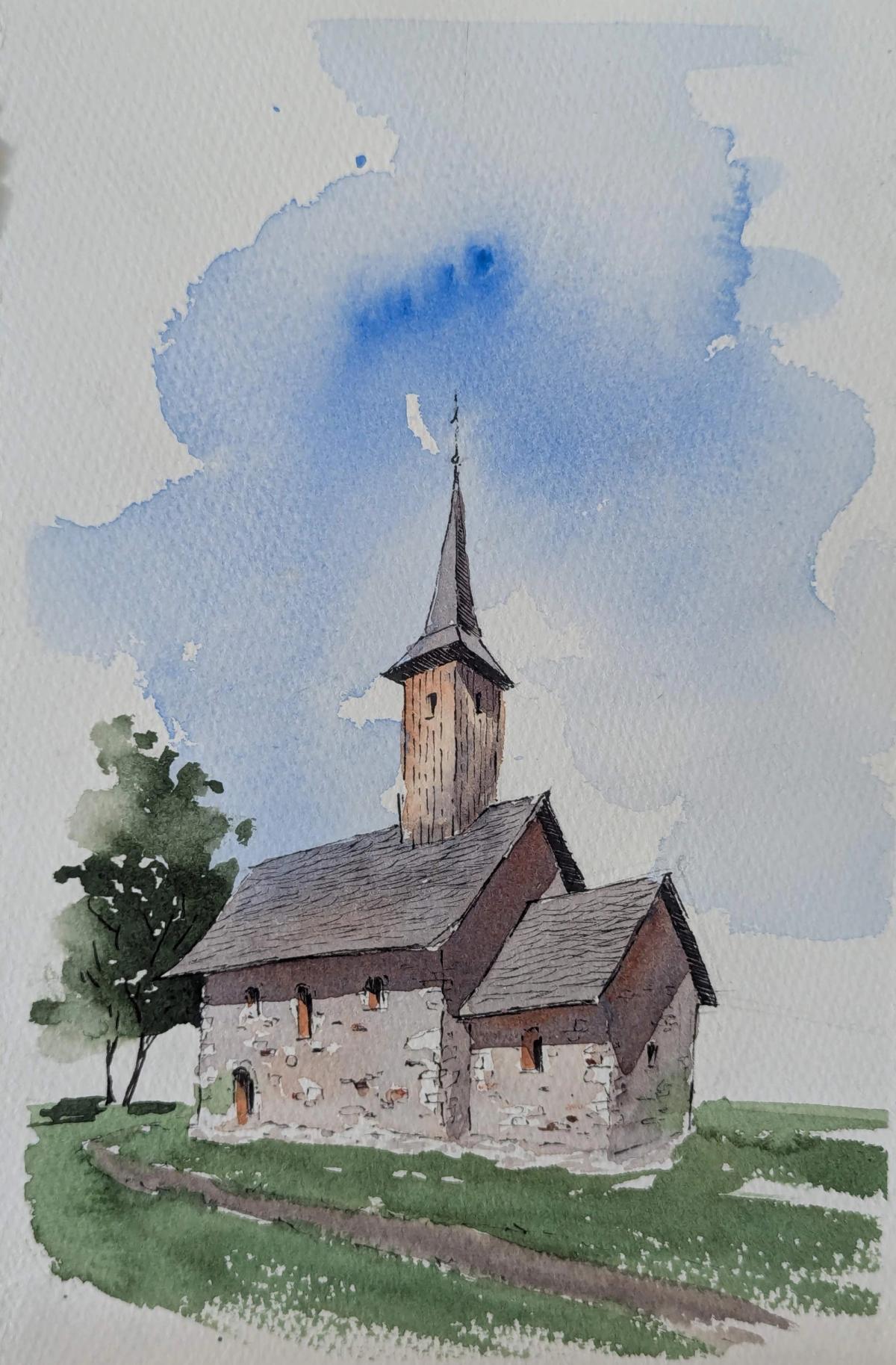 Example work from Architecture Sketching I