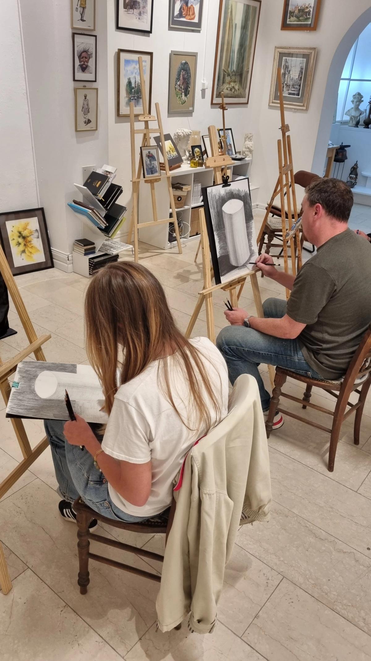 Student work from Foundations of Academic Drawing