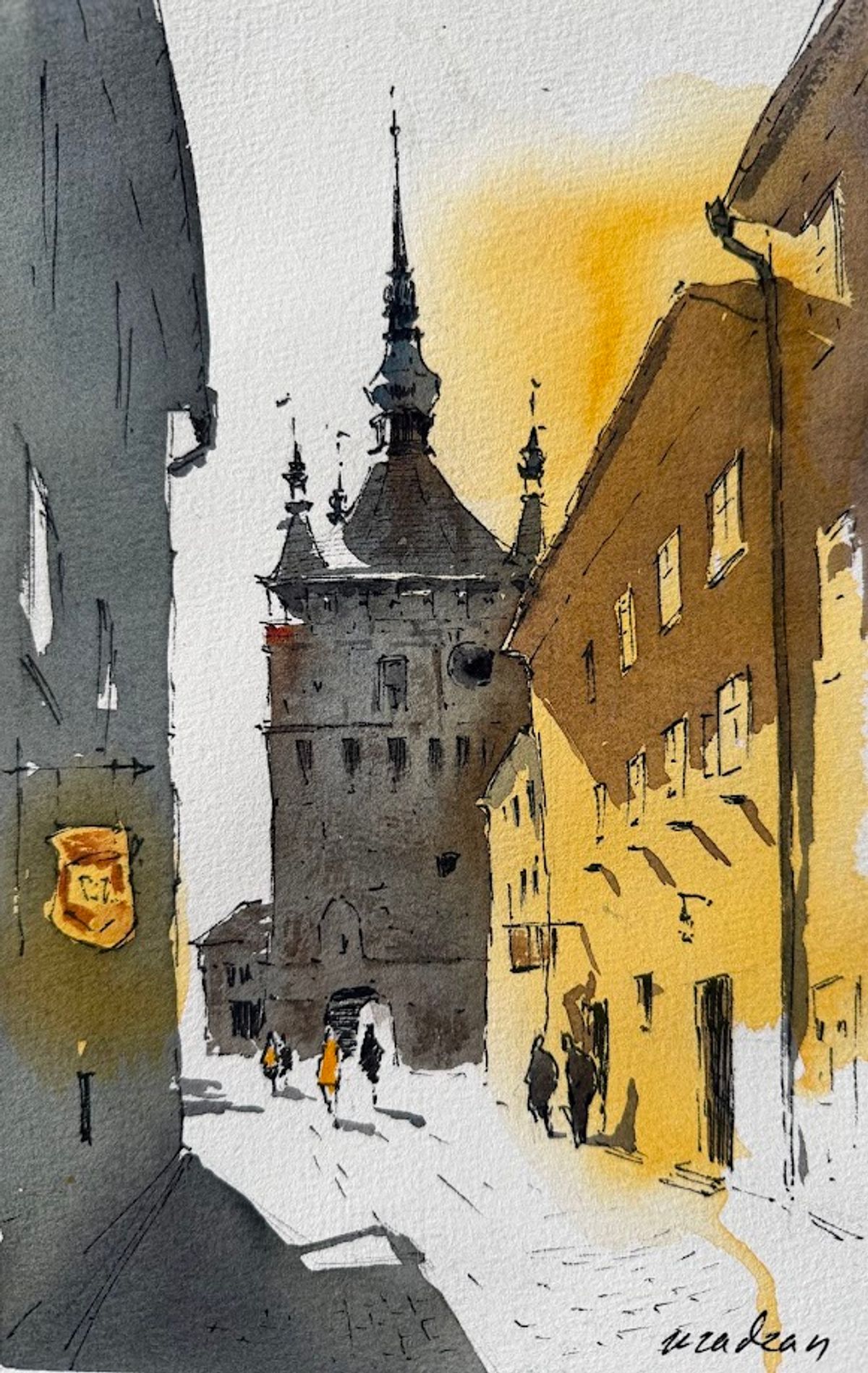 Example work from Architecture Sketching I