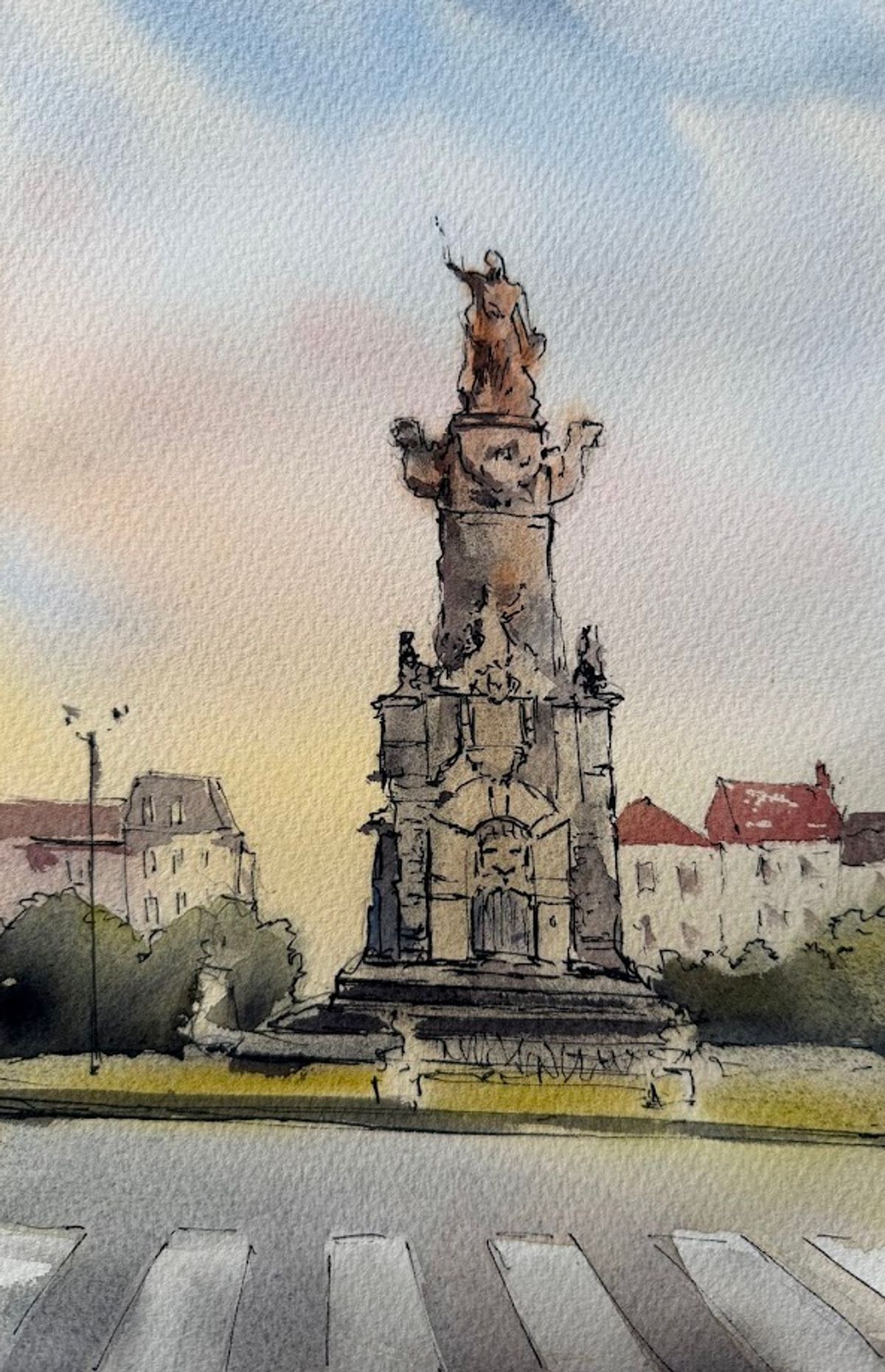 Example work from Architecture Sketching II