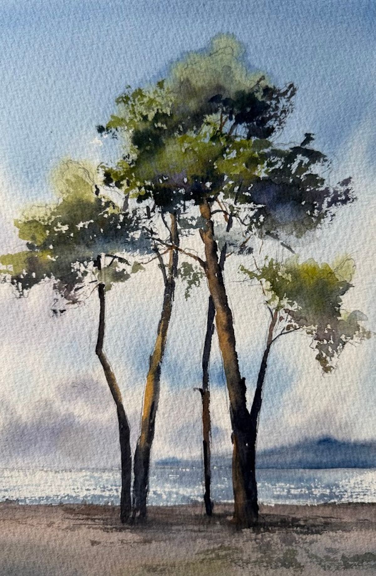 Example work from Landscapes in Watercolor
