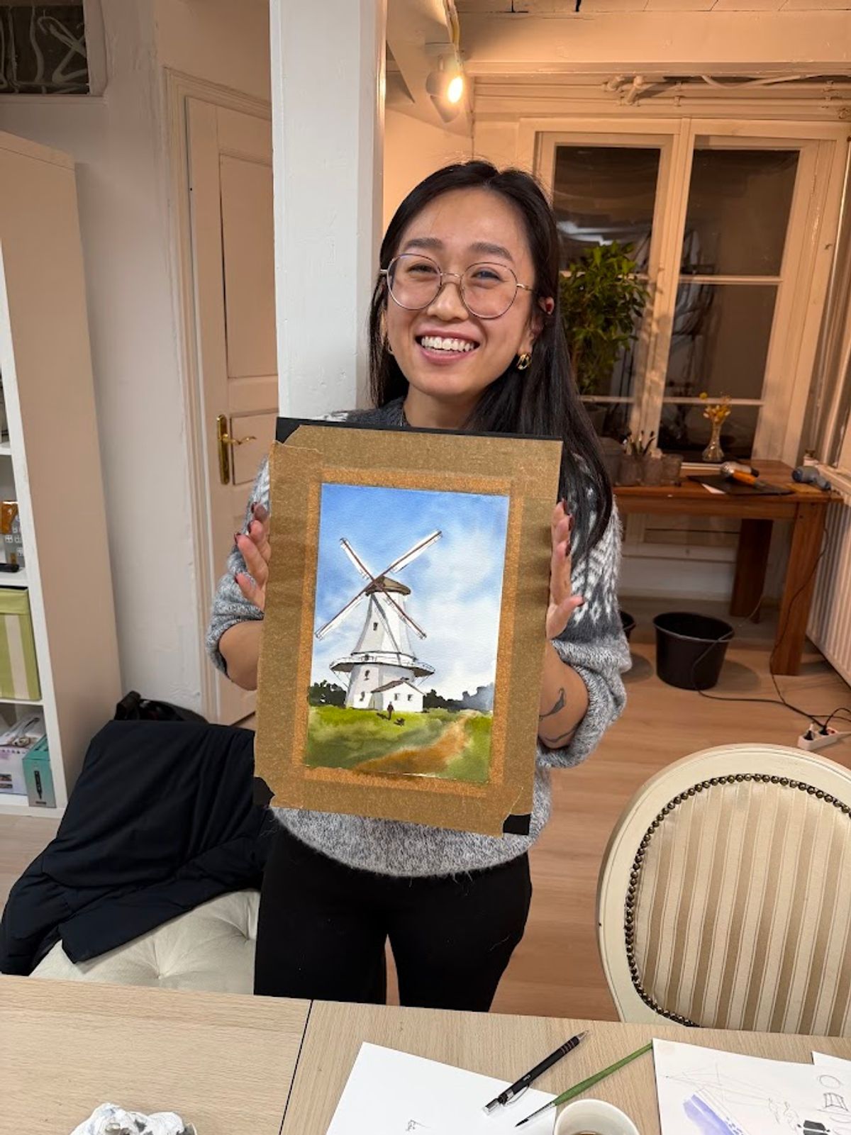 Student work from Architecture Sketching II