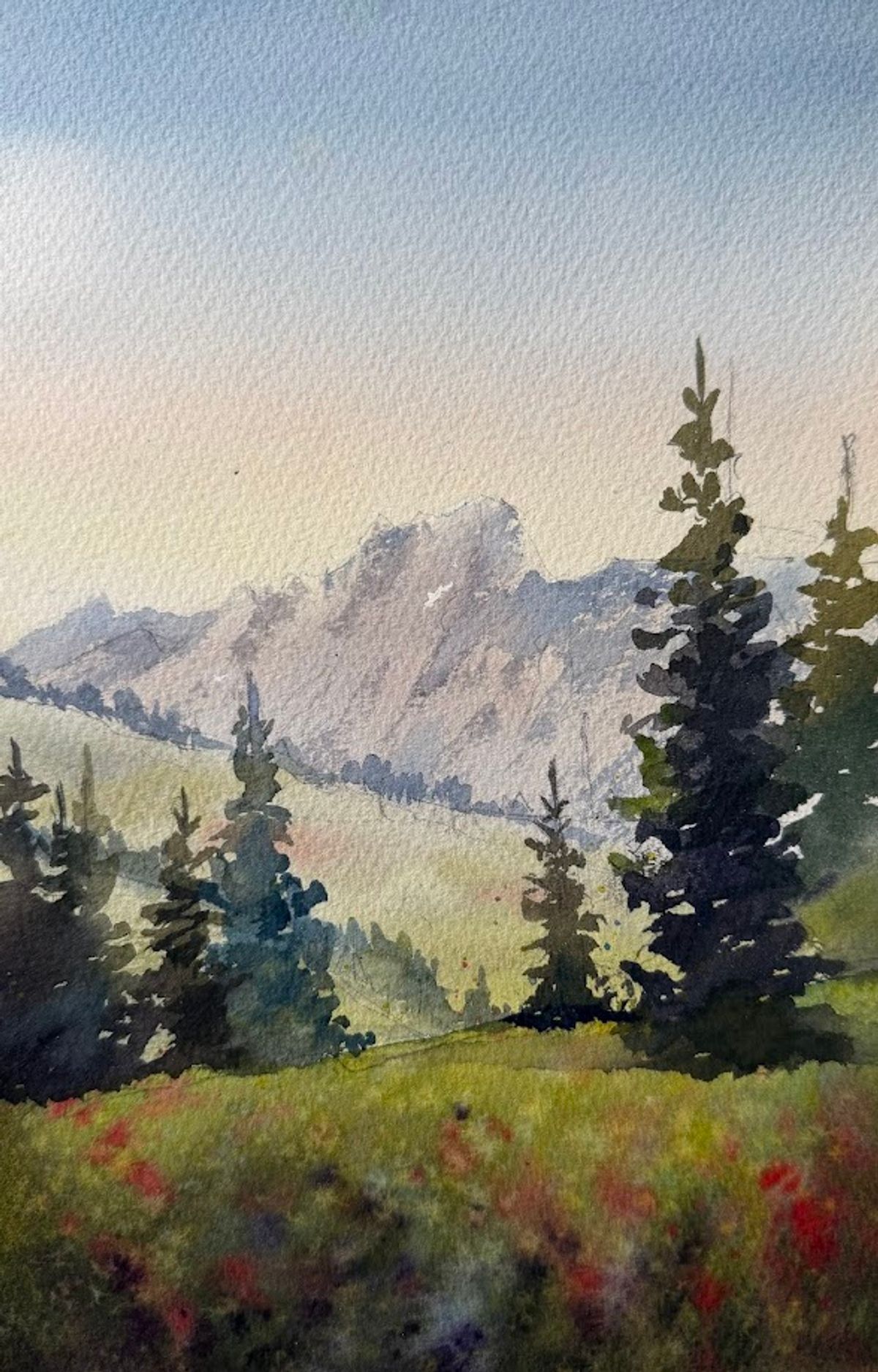 Example work from Landscapes in Watercolor