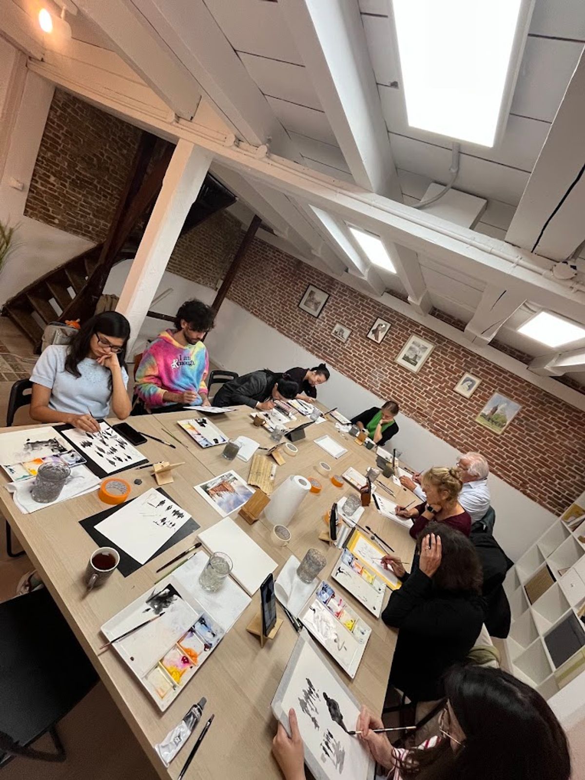 Student work from Architecture Sketching II