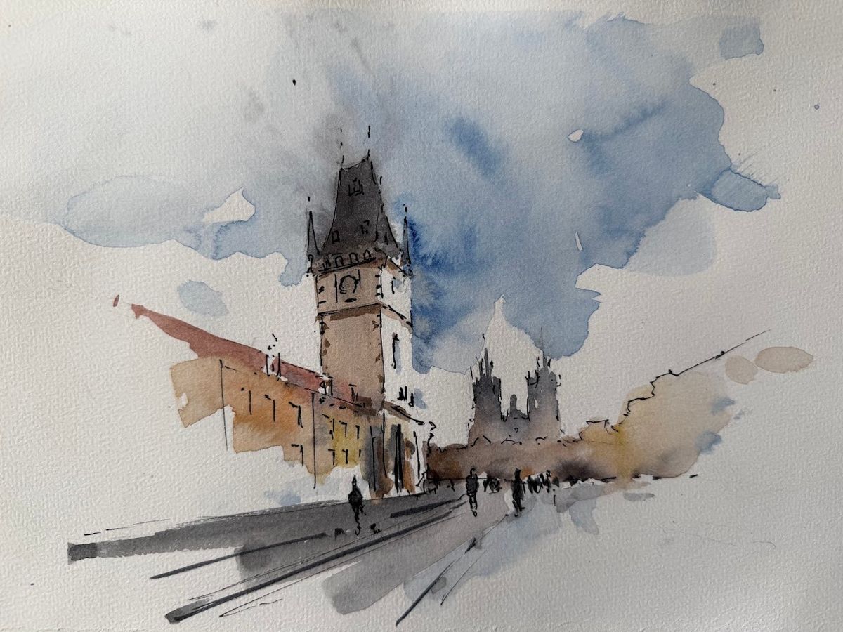 Example work from Architecture Sketching II