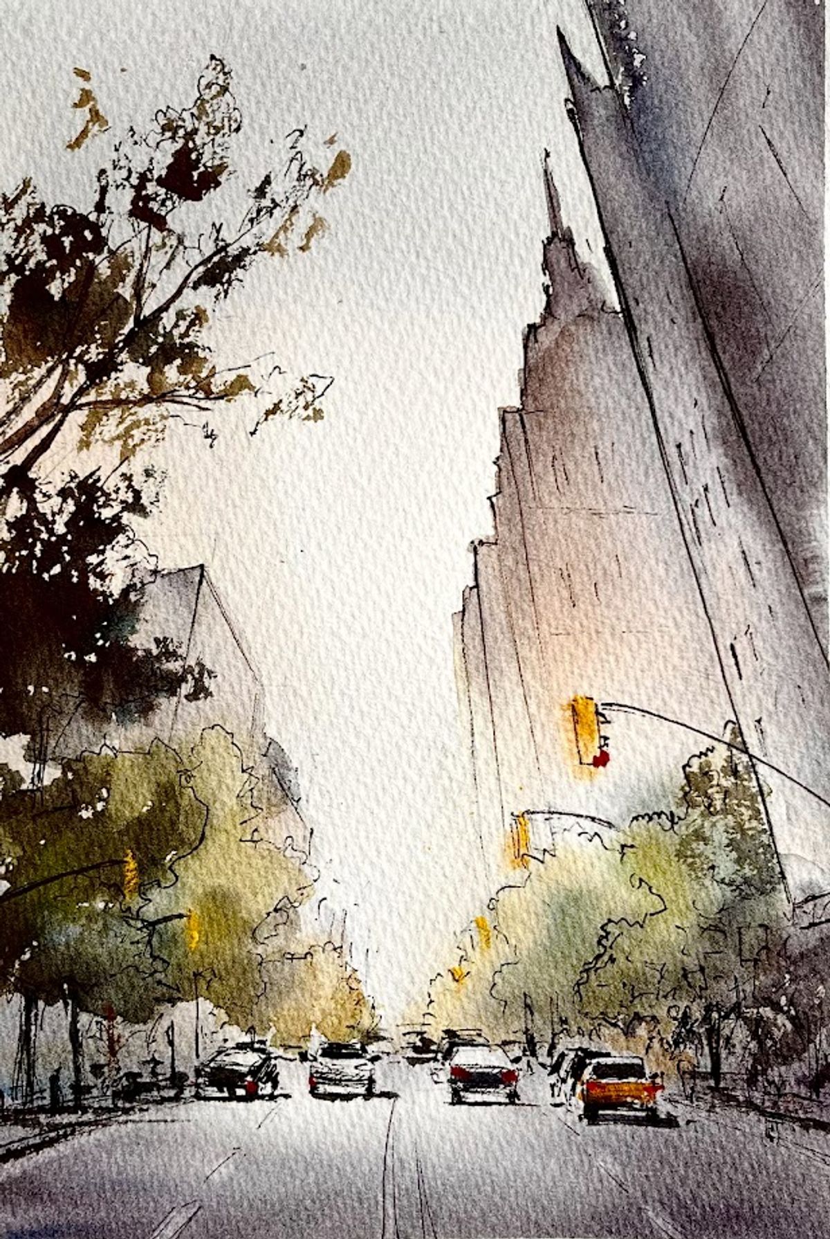 Example work from Architecture Sketching II