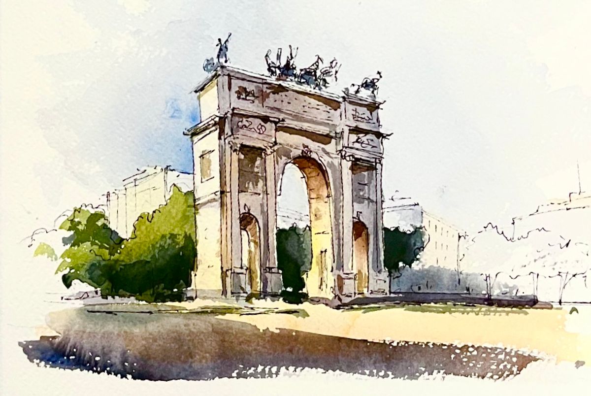 Example work from Architecture Sketching II