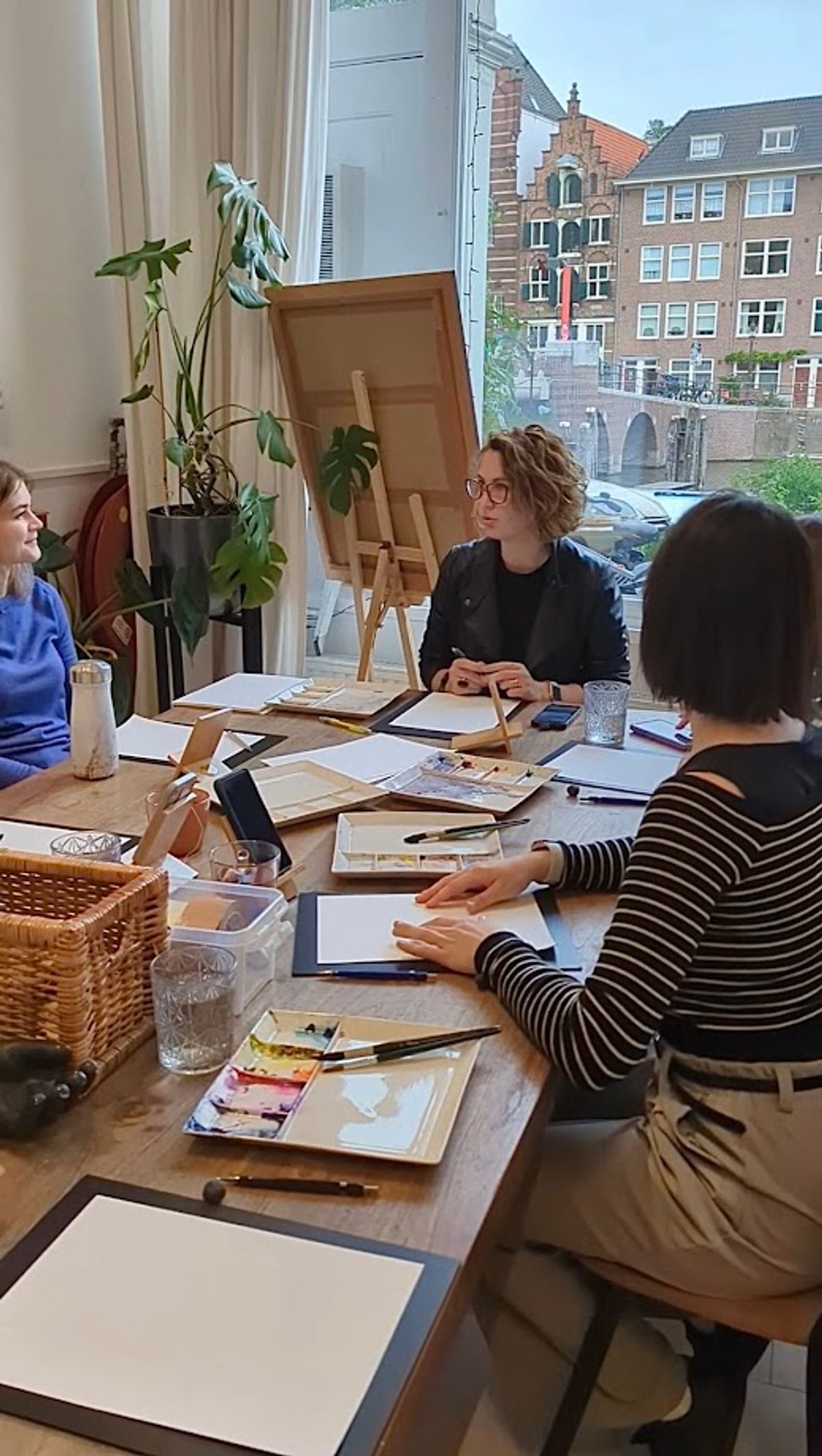 Student work from Seascapes in watercolor 