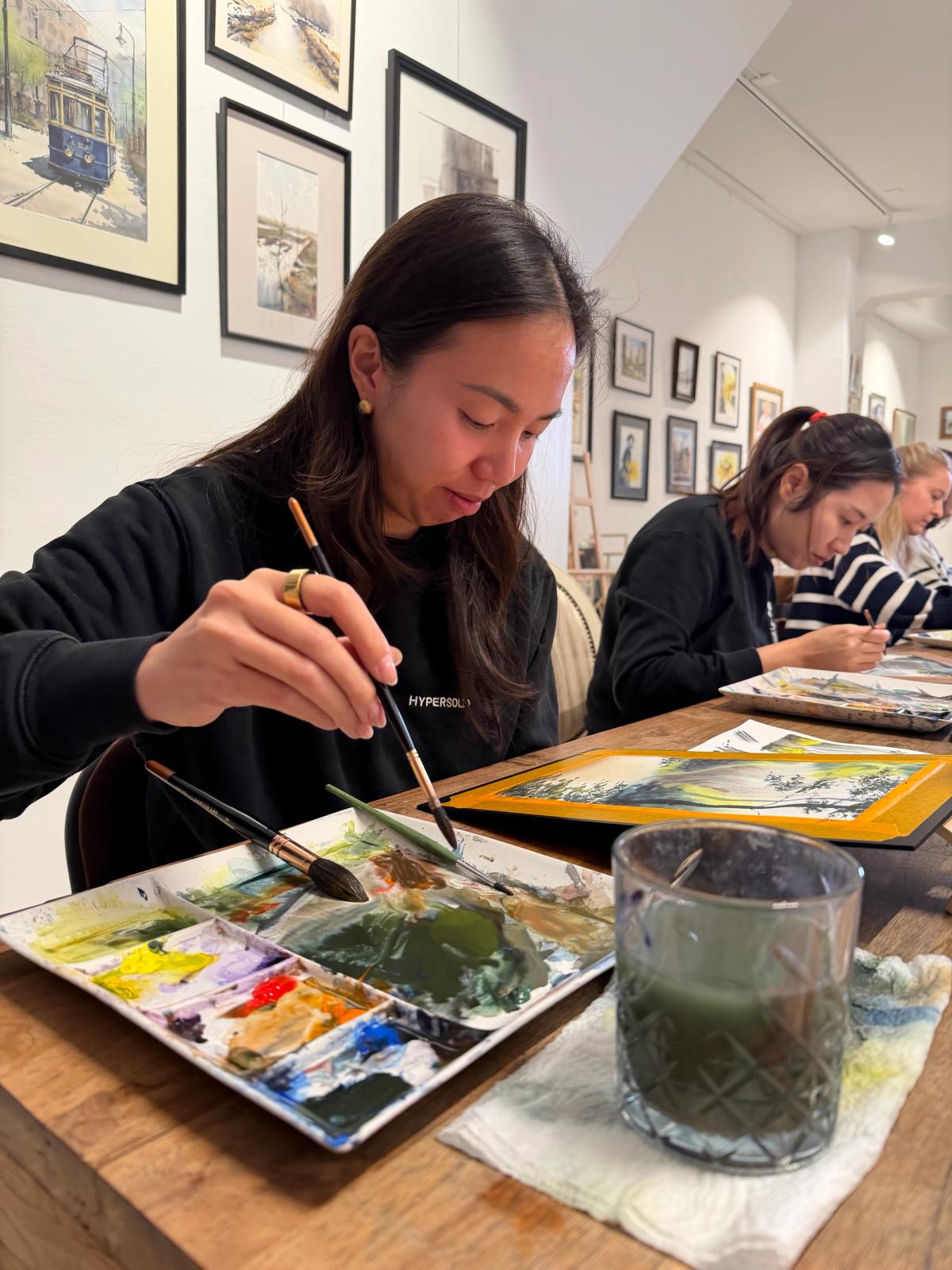 Student work from Trees and Forest in Watercolor