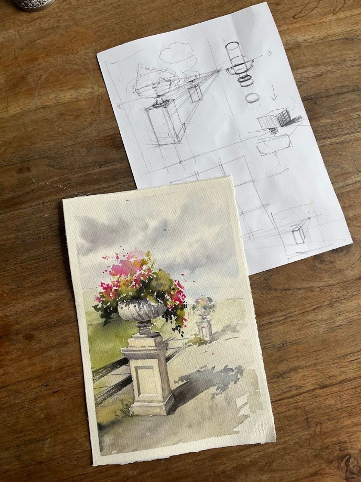 Example work from Architecture Sketching II