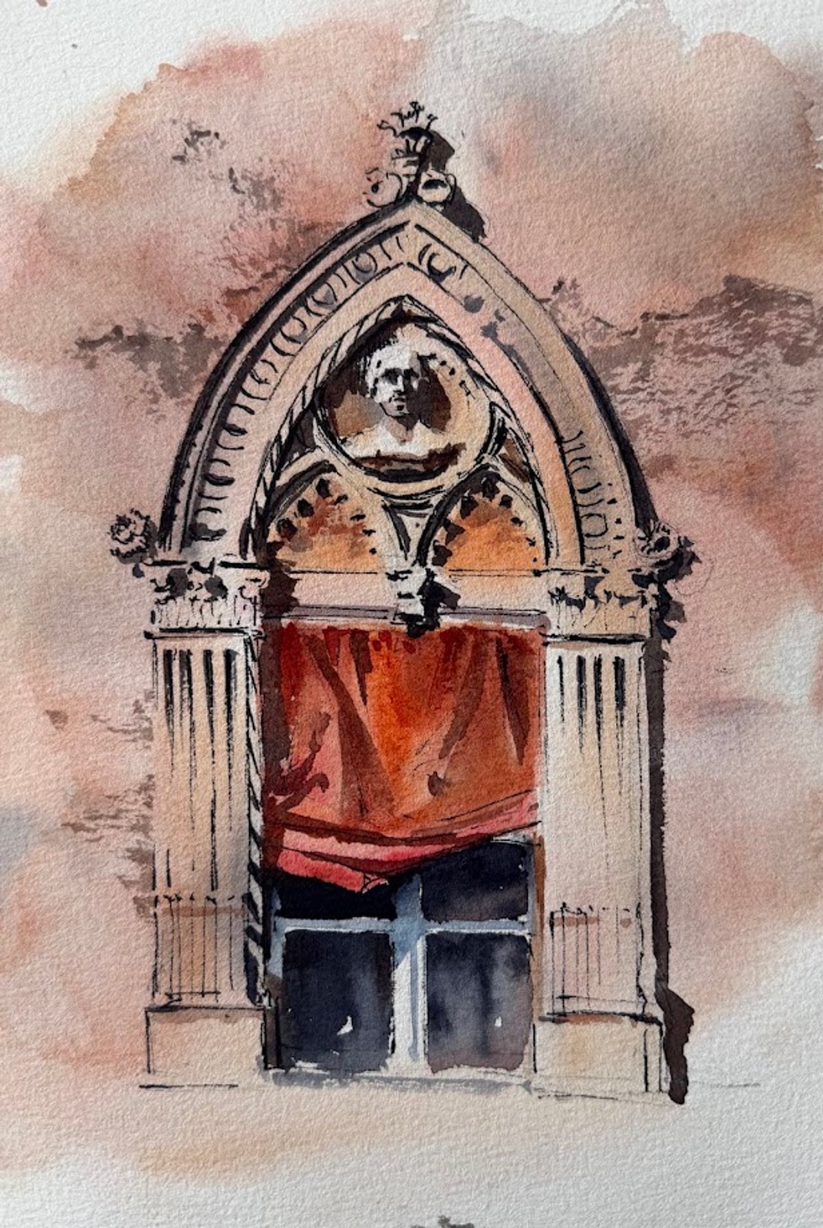 Example work from Architecture Sketching II