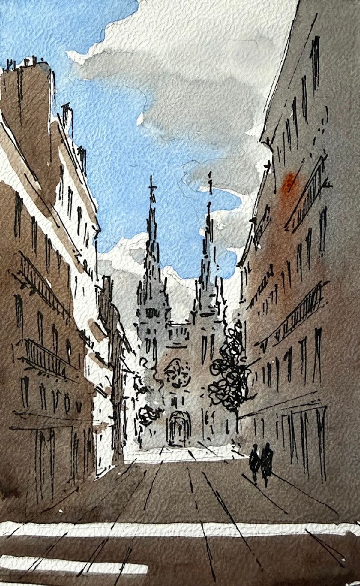 Example work from Architecture Sketching I