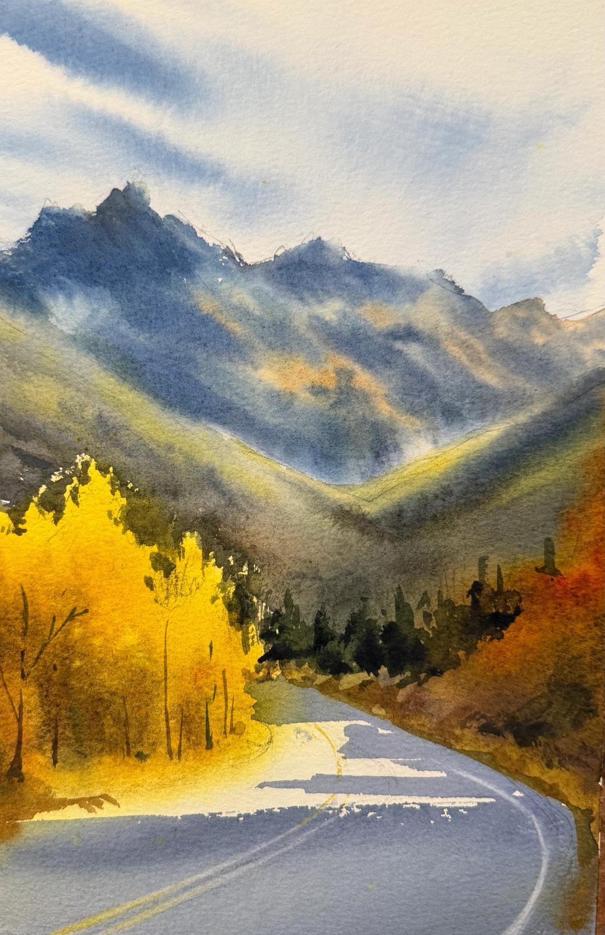 Example work from Landscapes in Watercolor