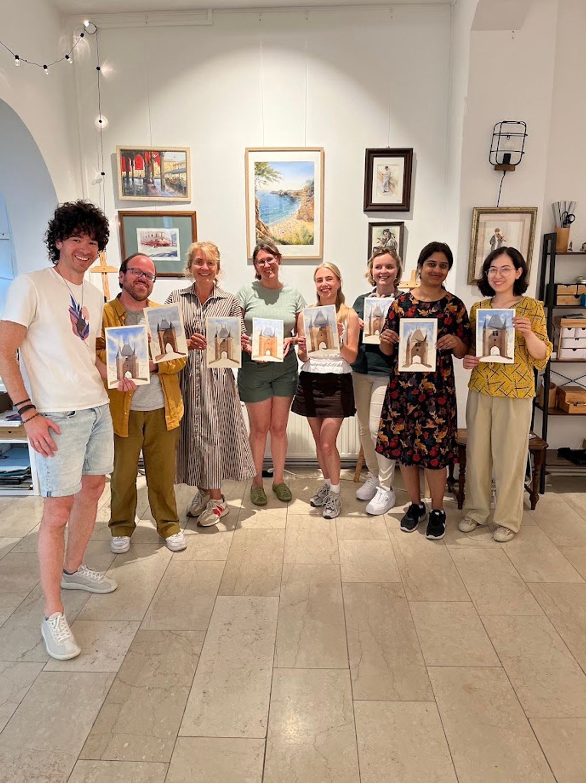 Student work from Architecture Sketching I