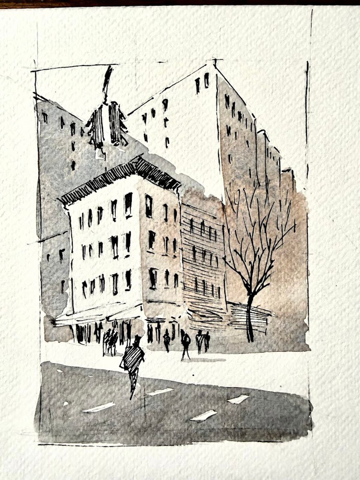 Example work from Architecture Sketching I