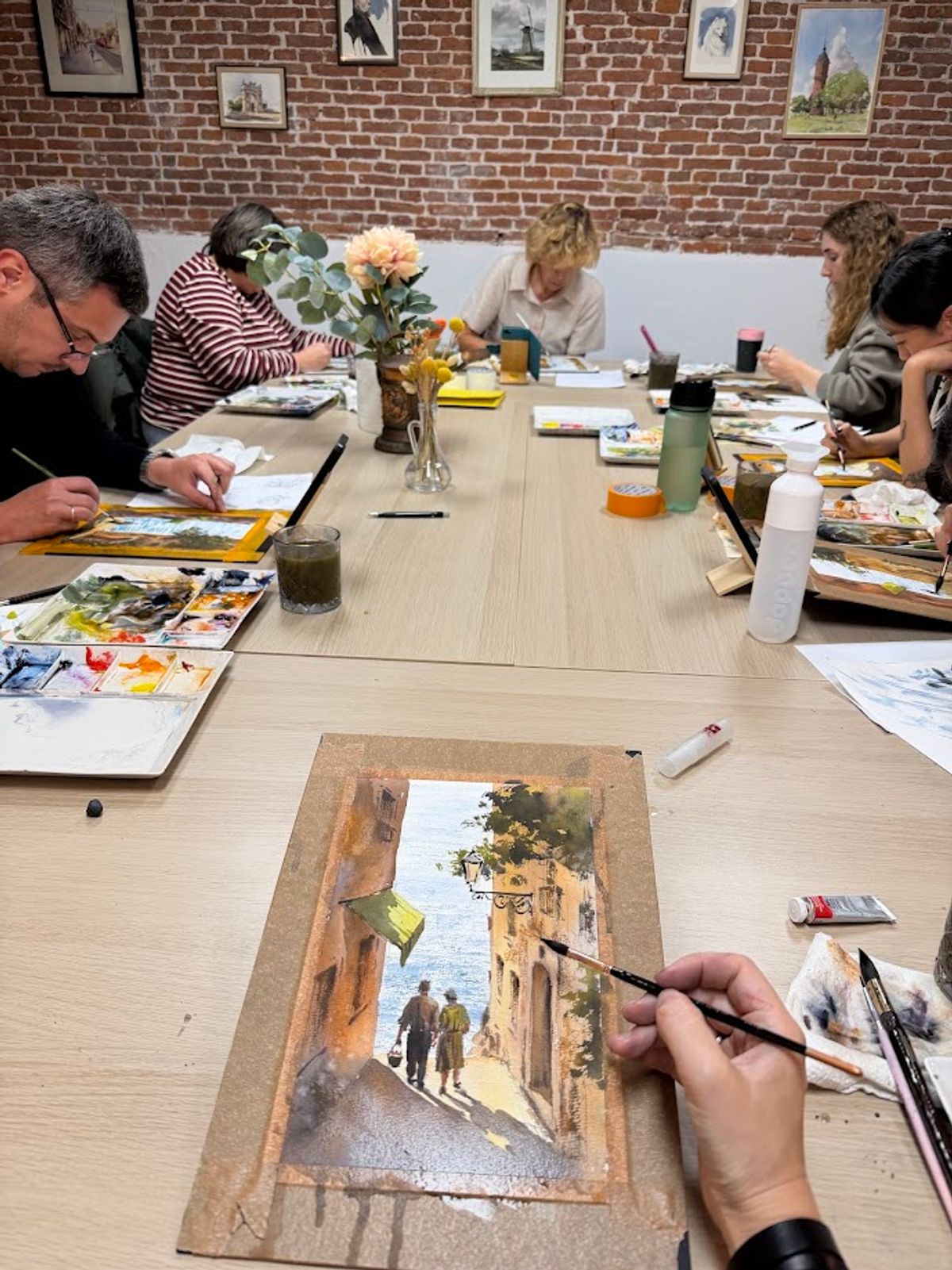 Student work from Architecture Sketching II