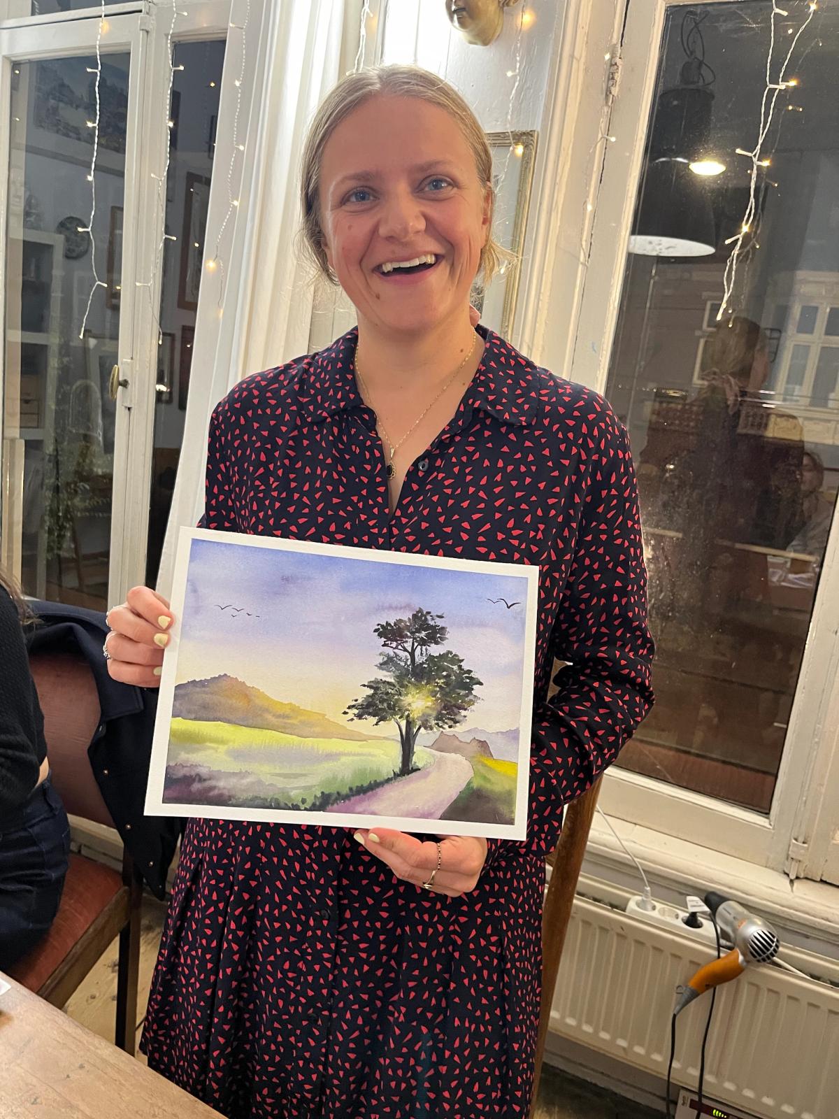 Student work from Trees and Forest in Watercolor