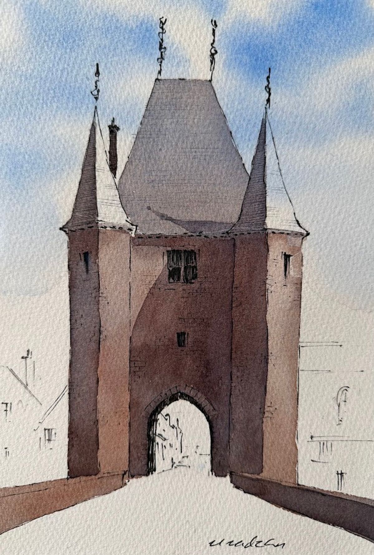 Example work from Architecture Sketching I