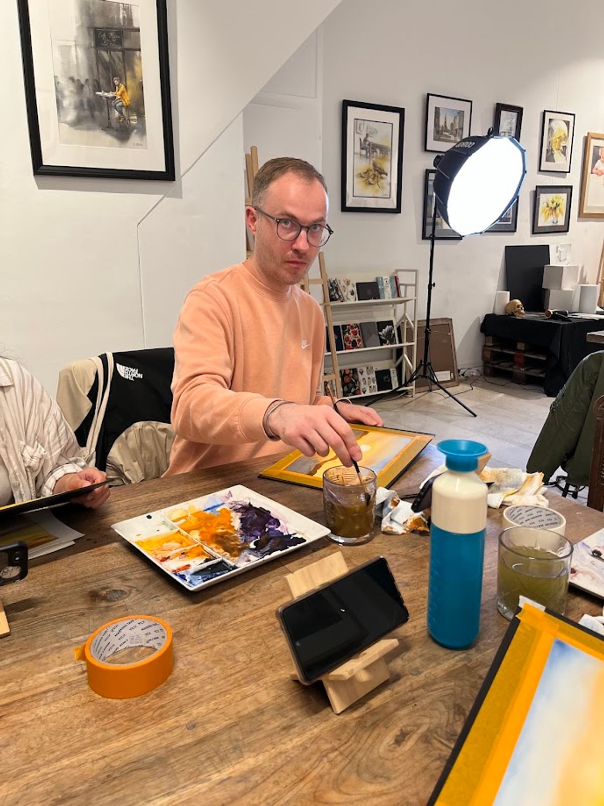 Student work from Landscapes in Watercolor