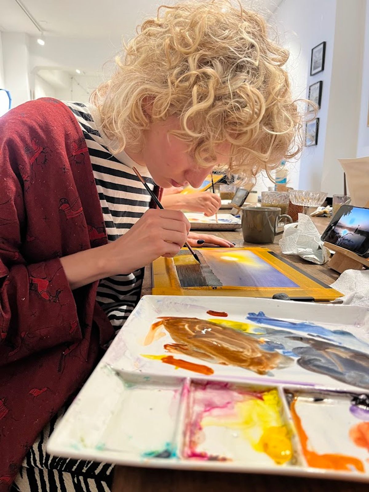 Student work from Landscapes in Watercolor