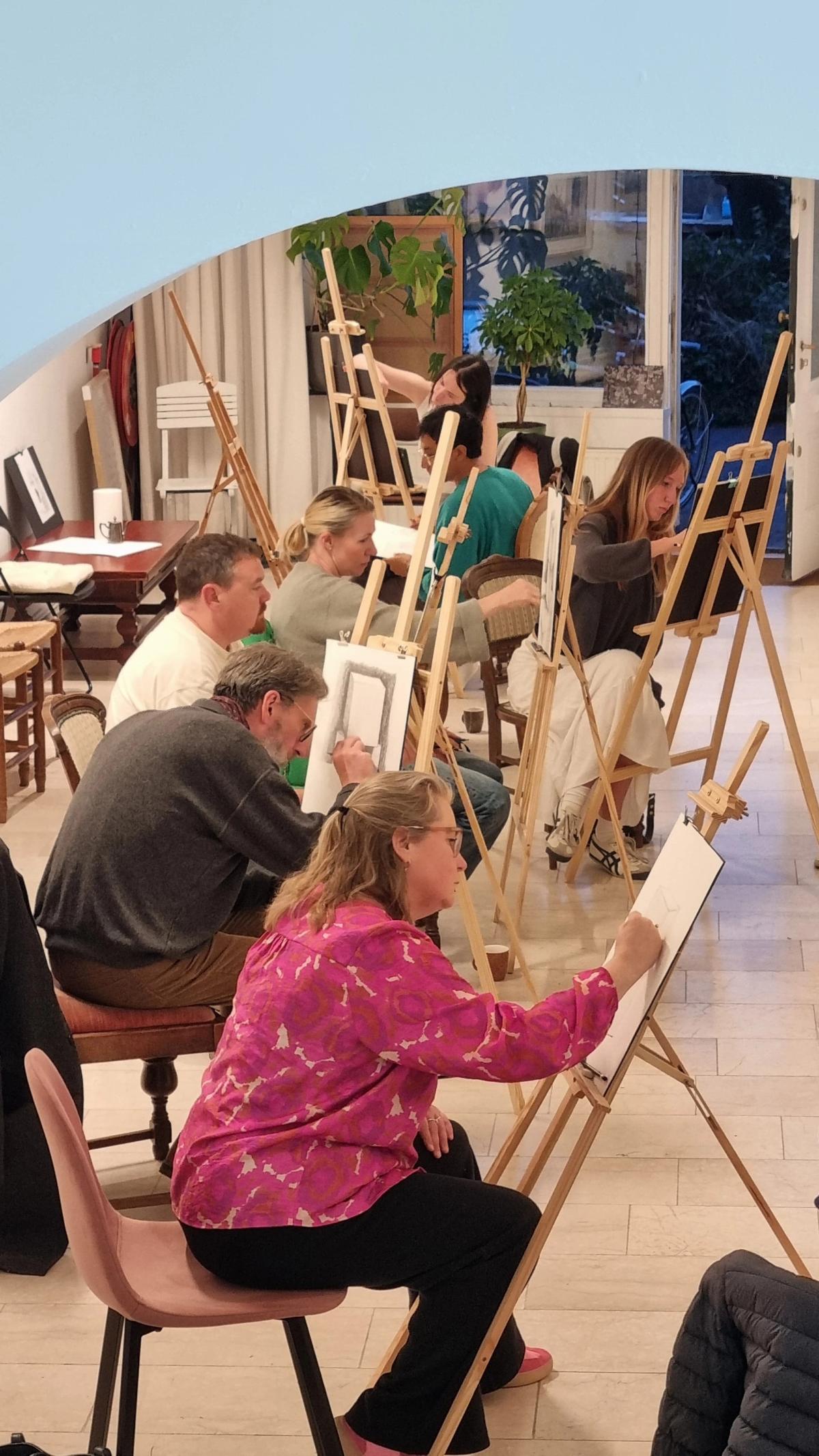 Student work from Foundations of Academic Drawing