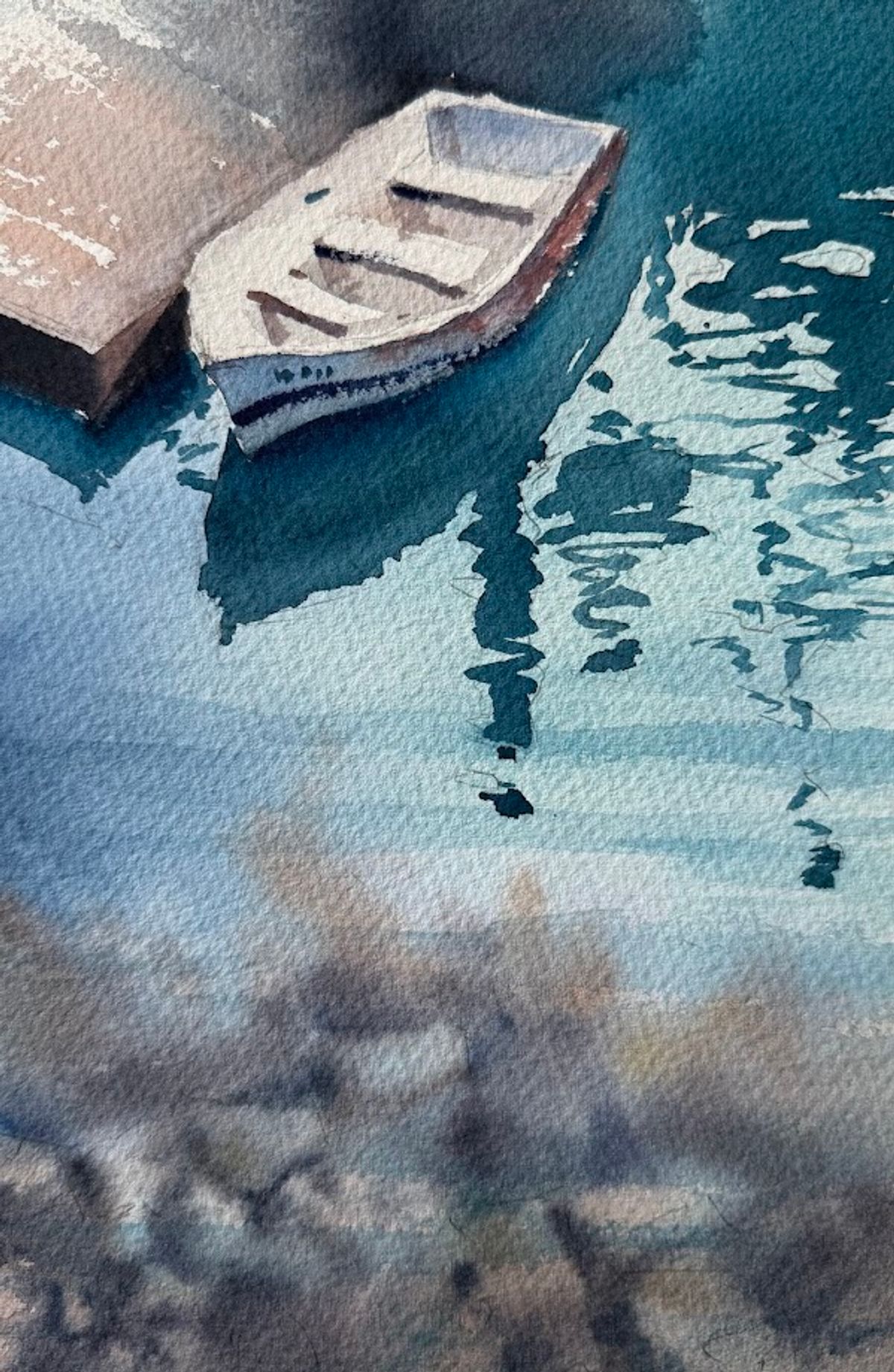 Example work from Seascapes in watercolor 