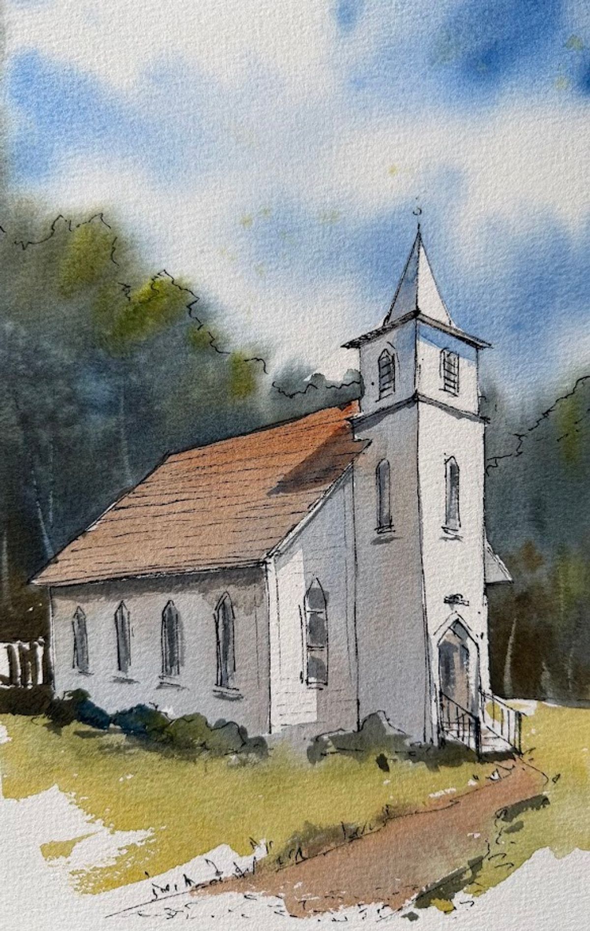 Example work from Architecture Sketching I