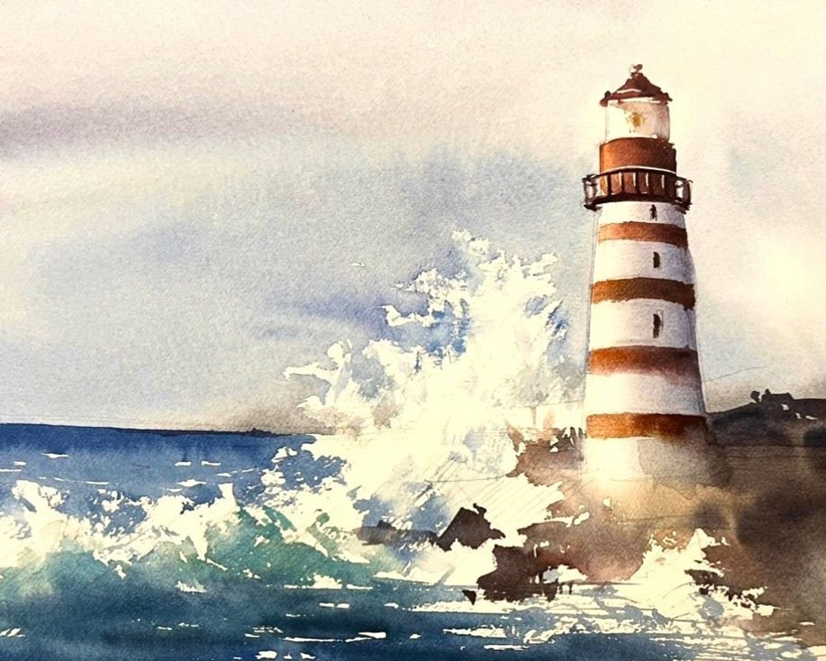 Seascapes in watercolor 