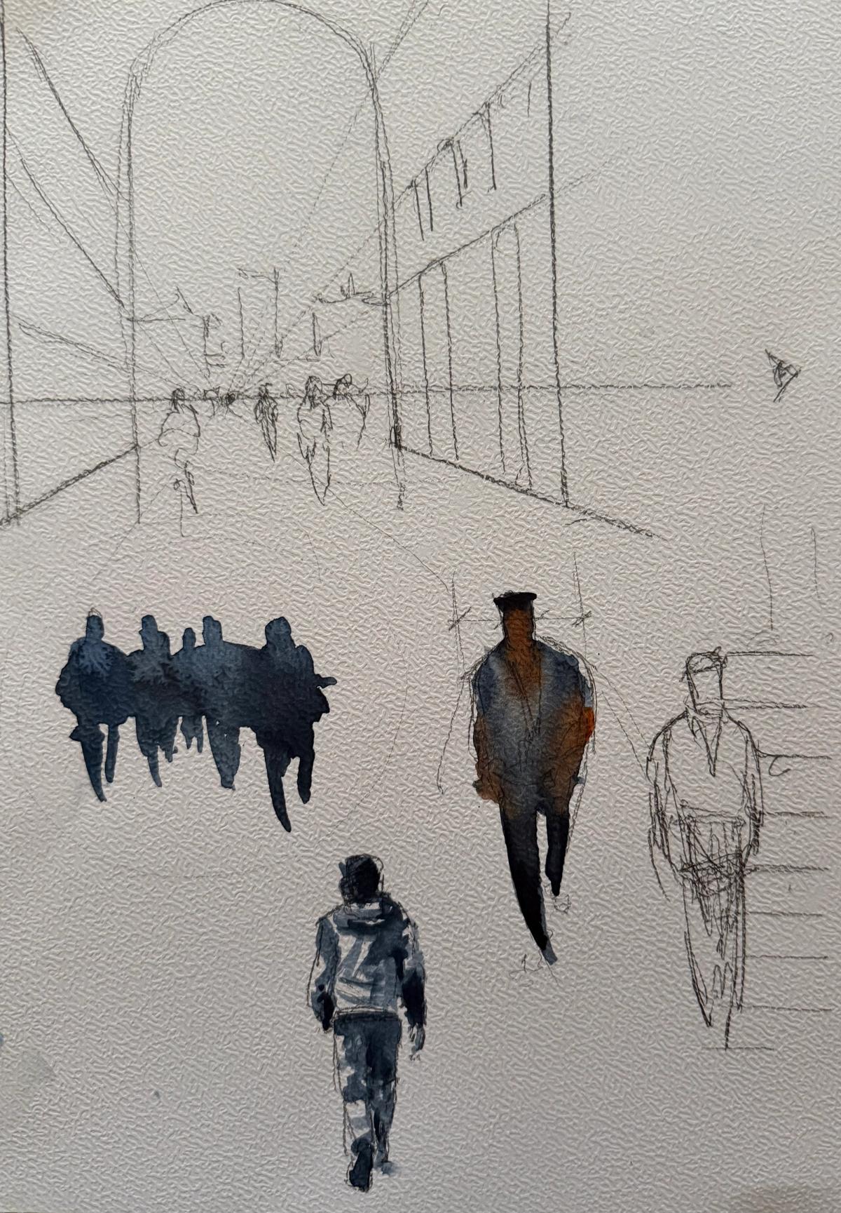 Example work from Architecture Sketching (8 Weeks)