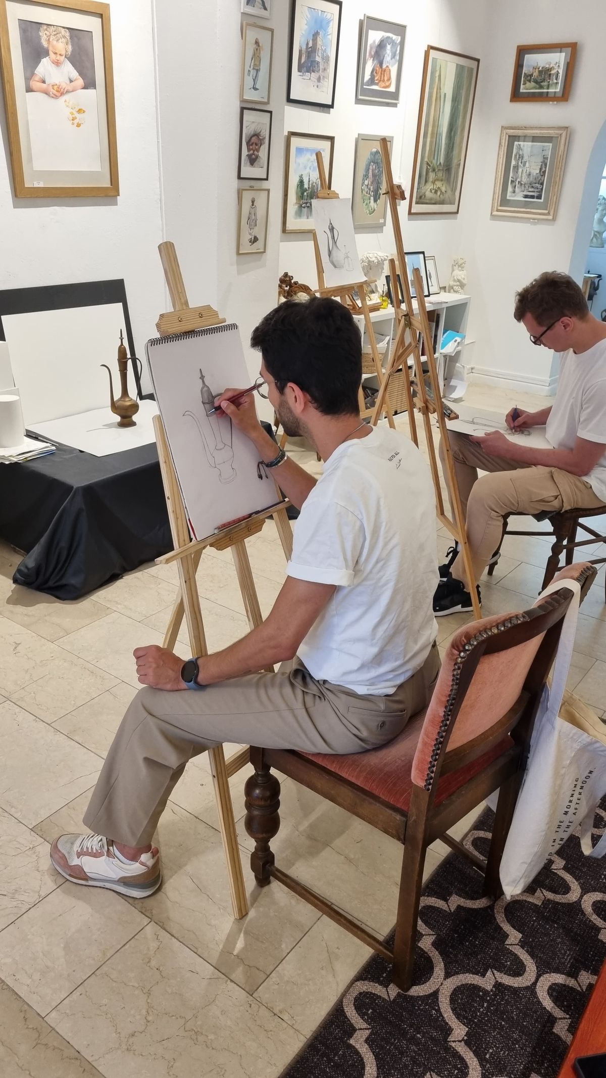 Student work from Foundations of Academic Drawing